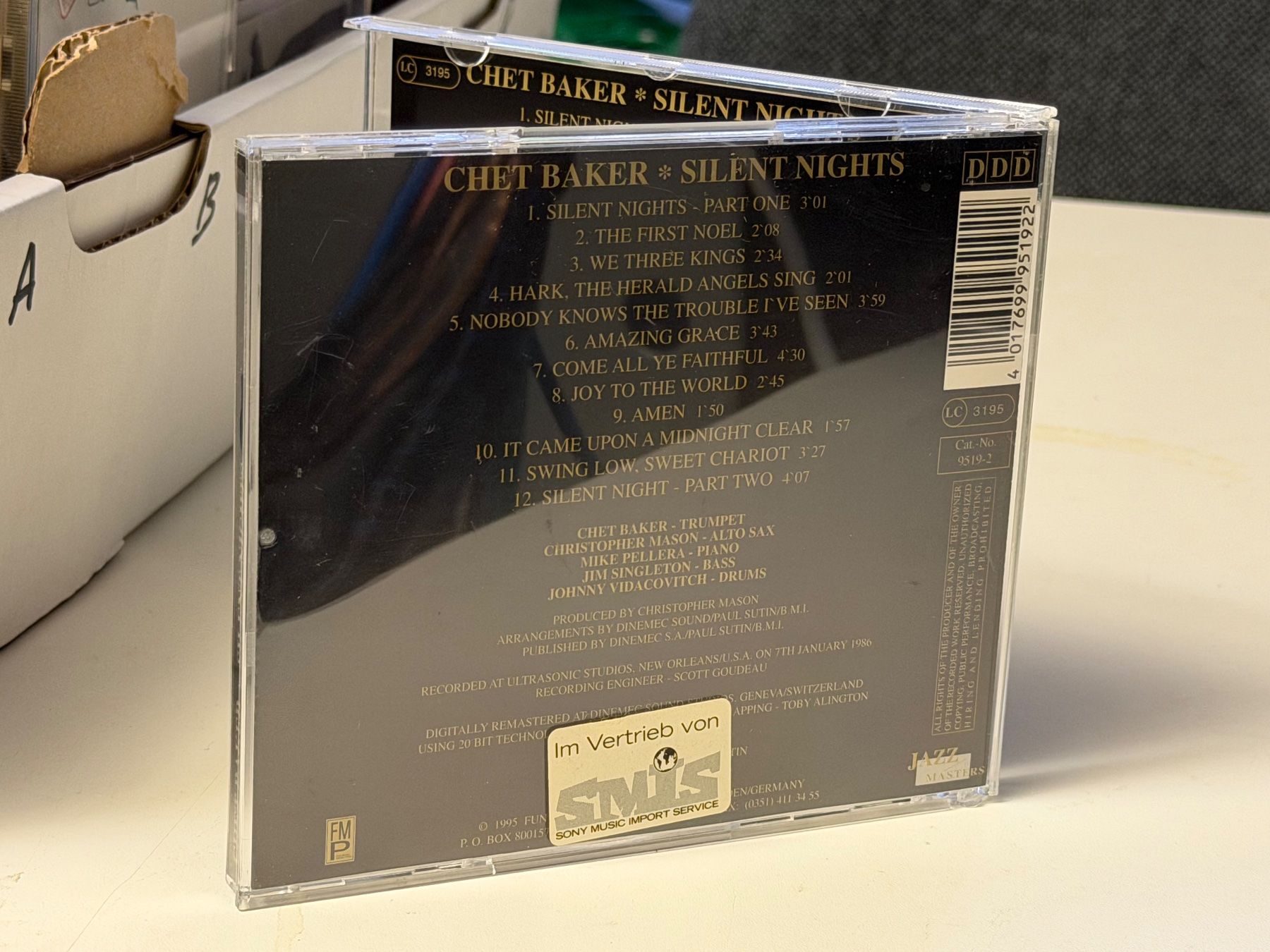 CD: Chet Baker - Silent Nights - HB21D – Usato da Küsnacht ZH venduto da Jazztilldawn 1