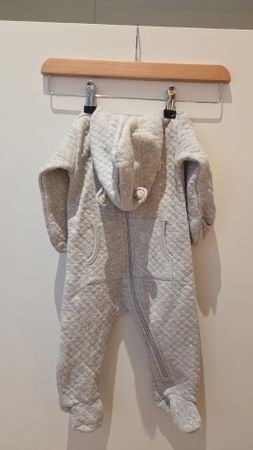 Baby Jumpsuit Steiff Organic grau Grösse 68