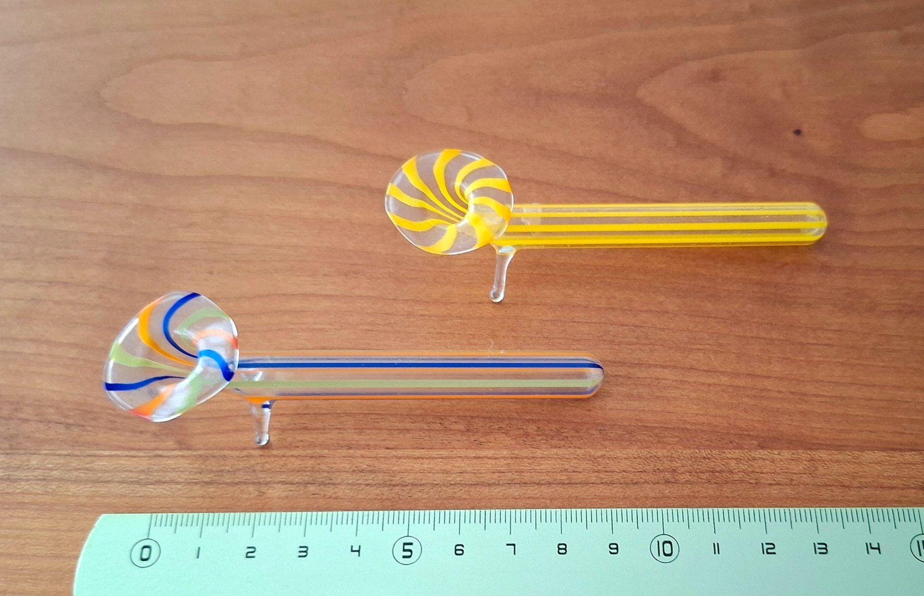 Verres: 8 ANTIKE MESSERBÄNKCHEN, FADENGLAS – D'occasion à Grüningen par Kartensammler 1