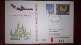 Swissair Geneve - Oslo 01.04.1974