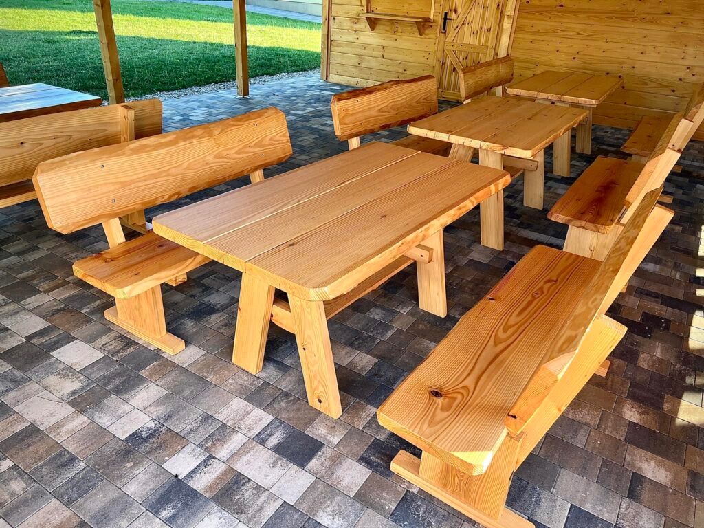 Tischset: Gartenmöbel aus Massivholz – Neu (gemäss Beschreibung) aus Grenchen von inf_h9fb 6