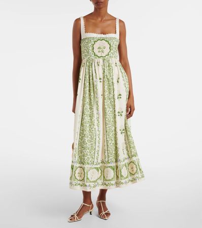 Floral Elegant Midi Dress