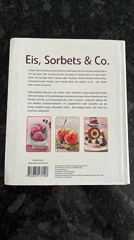 Libri: Eis, Sorbets & Co. Rezepte – Usato da Wangs venduto da MiStGoPe 1