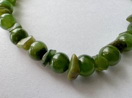 Bracelet en véritable néphrite canadienne