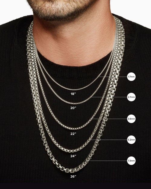 Catenine: DAVID YURMAN  COLLIER BOX CHAIN – Nuovo (secondo la descrizione) da Clarens venduto da hal_y9wf 7