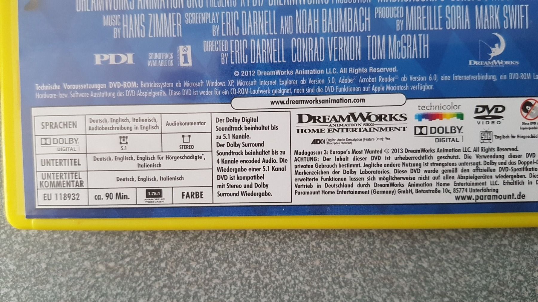 Tutti i DVDs: DVD Madagascar 3 Flucht durch Europa – Usato da Oetwil am See venduto da fineli2 1