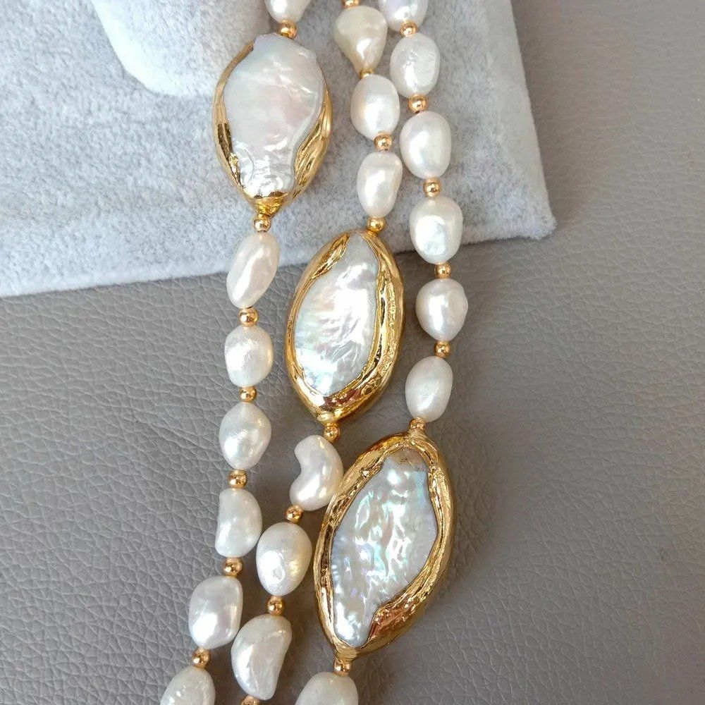 Catenine: Schön Halskette Perlen Kette Collier Perle Perlenkette Echt – Nuovo (secondo la descrizione) da Prilly venduto da ilyria73 3