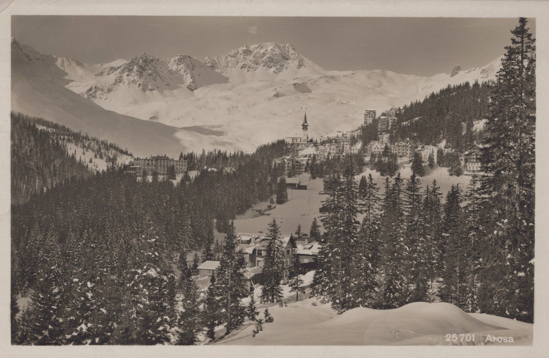 Cartoline postali: 0111 - Postkarte / Ansichtskarte - Arosa – Usato da Reinach BL venduto da Boston-Verkauf