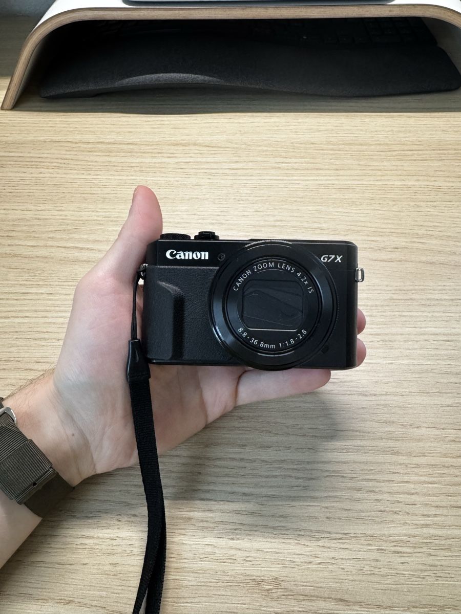 Canon Fotocamera: Canon G7X Mark II + Hülle – Usato da Fisibach venduto da Goldcoast4215