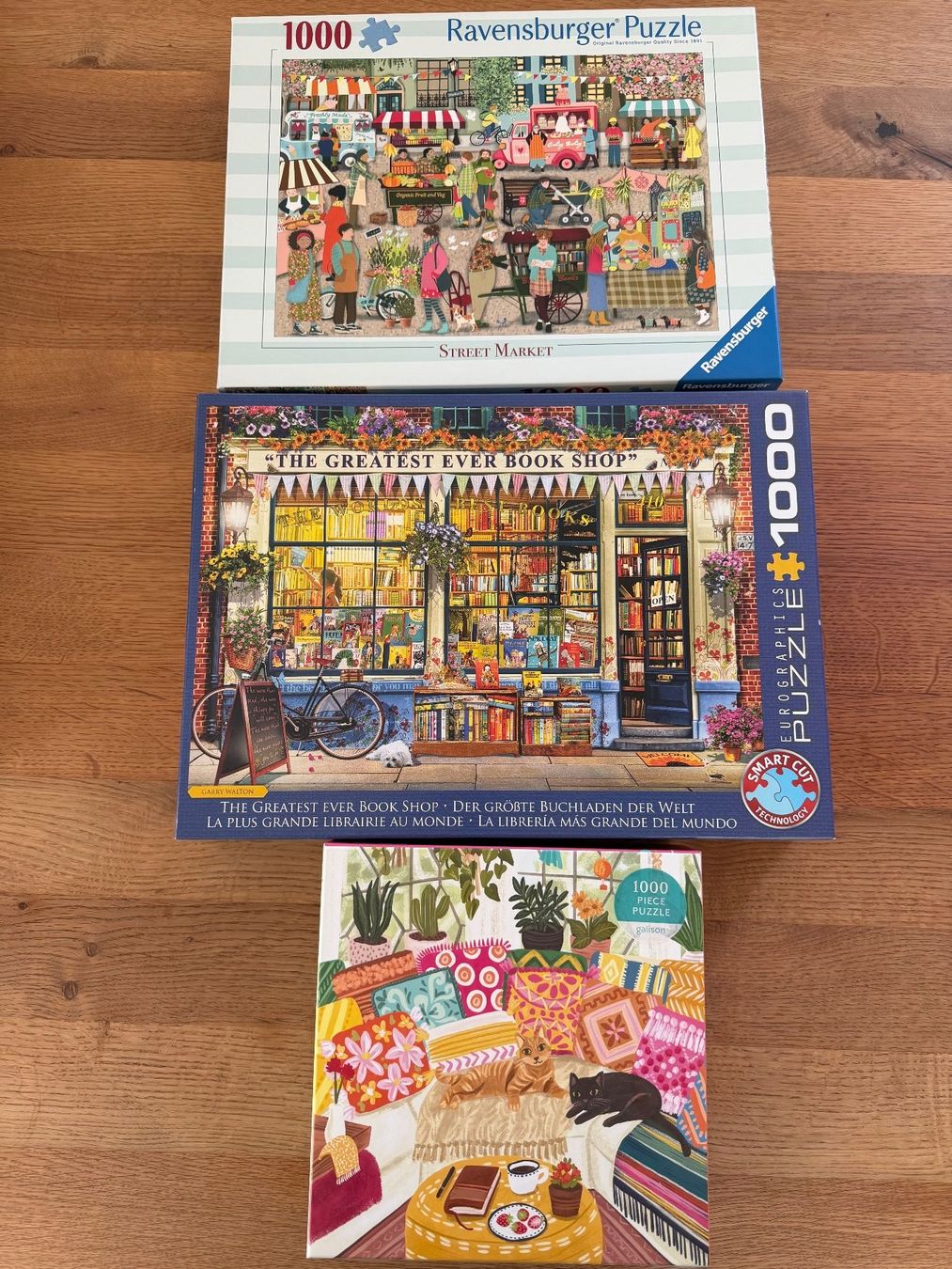 Puzzles: 3er-Set Puzzle 1000 Teile gebraucht – Gebraucht aus Herrliberg von damianne