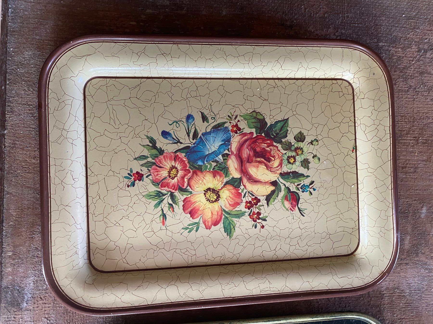 Piatti di portata: 2er Set Vintage Serviertabletts mit Blumenmuster, Deko! – Usato da Deitingen venduto da gol_xd5d 1