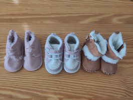 Babyschuhe zum krabbeln und erste Schritte 3 Paar.