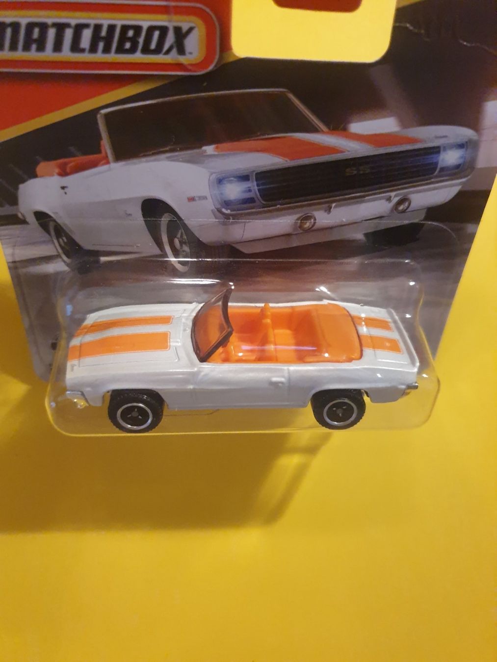 Matchbox Modellini d'auto: Matchbox 1969 CAMARO SS 396 – Nuovo e nell'imballaggio originale da Oftringen venduto da Rotor 2