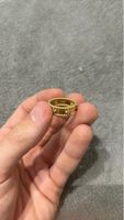 Bague or 750 femme modèle luxe avec des petits diamants