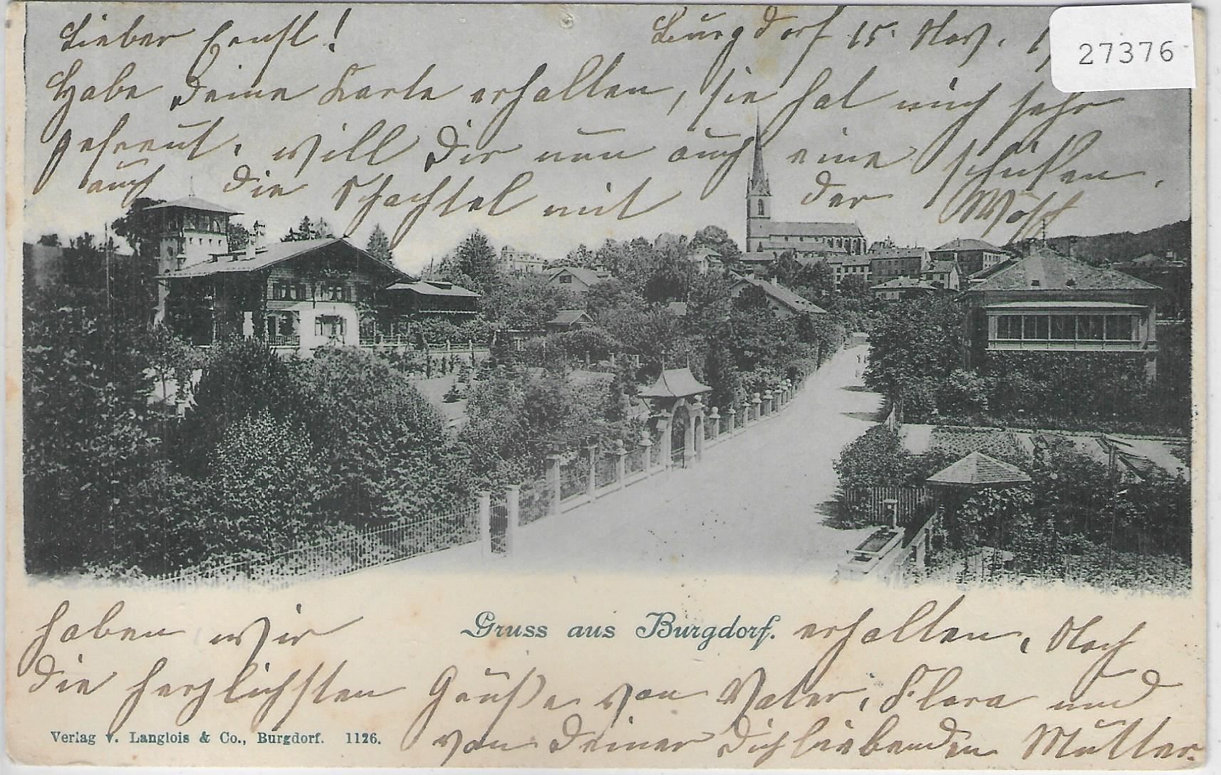 Cartoline postali: Gruss aus Burgdorf – Usato da Ettingen venduto da Kartenplanet