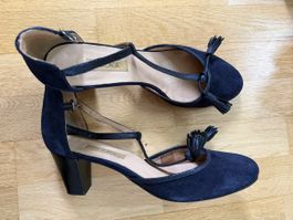 Bocage Veloursleder Pumps - Dunkelblau