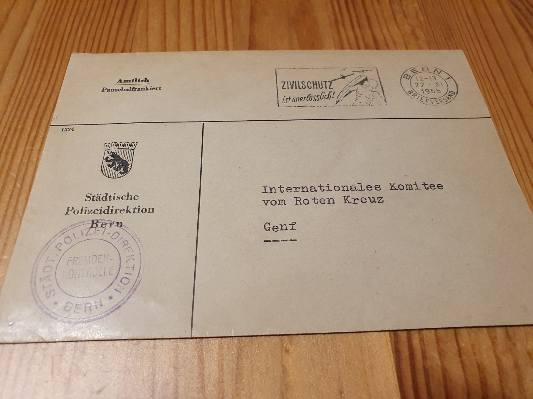 Alle Briefmarken: Städtische Polizeidirektion Bern – Gebraucht aus Balgach von SIMEON27