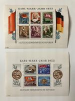 DDR 1953, Mi 8+9 AB, **, KP 400.--