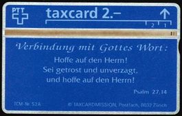 Taxcard 211L_37970 Gottes Wort, Spruch 2, 500 Ex