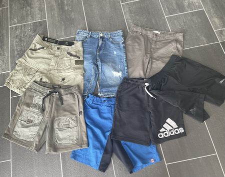 Sommer-Shorts-Paket, Grösse 152-164, G-Star, Adidas,..