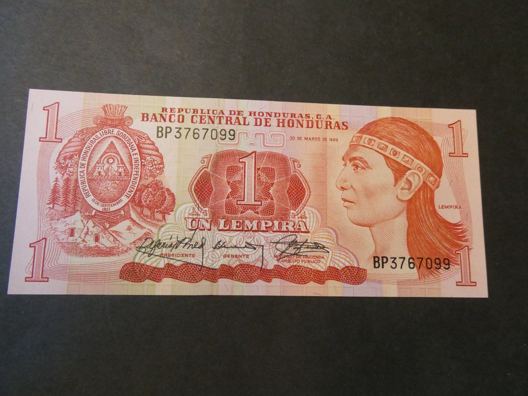 Banknoten: Honduras, alter Geldschein - ungefaltet – Gebraucht aus Hinterforst von rohusri