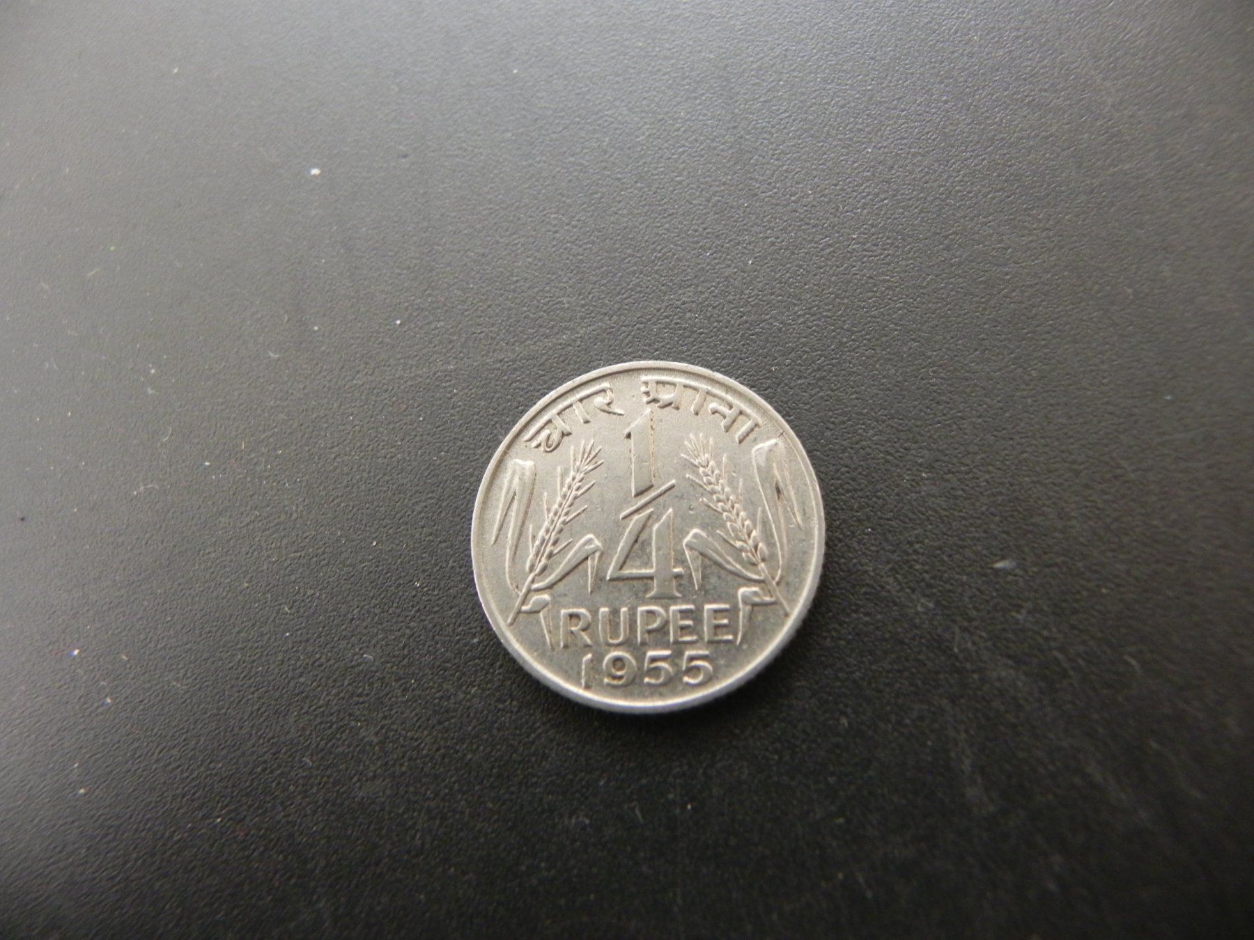 Tutti le monete: Indien 1/4 Rupee 1955 – Usato da Biel/Bienne venduto da Gogolozi