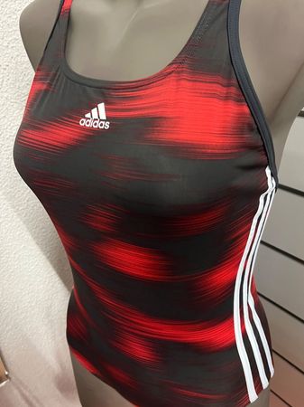 Adidas 3-Streifen Badeanzug, gemustert, Infinitex, Gr.38