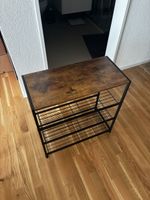 Schuhregal 3 Ablagen Holz Metall gute Zustand