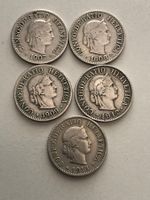 Lot mit 5 Stk. 10 Rp.  ( 1907/08/09/12/13 )
