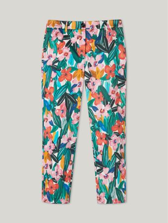 MARC CAIN Chino mit Blumenprint G.36(2) Neu