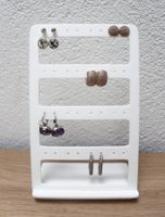 Ohrringe Display / Halter 16 Paare, Schmuckständer Neu Weiss