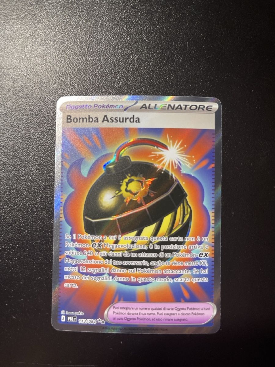 Pokémon Carte collezionabili: Pokemon - Bomba Assurda PBL 113/084 IT – Usato da Lugano venduto da tri_z9tk