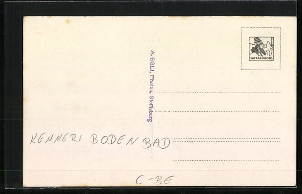 Cartoline postali: Schangnau, Hotel Kemmeri Boden Bad, Ufer – Usato da Berlin venduto da bartko-reher 1