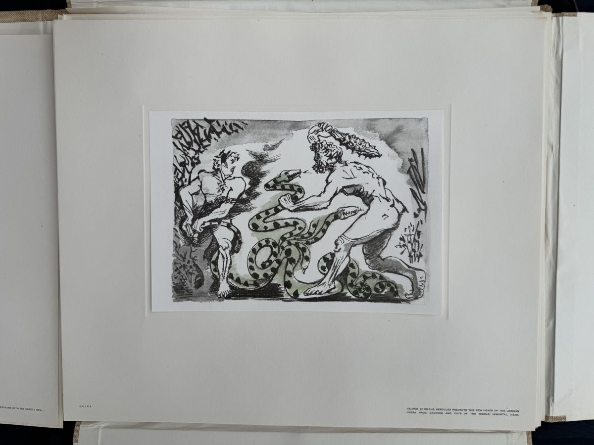 Ordner: Hercules Kunstmappe Griechenland 1957 mit Widmung – Gebraucht aus Zürich von Brockiwelt 5