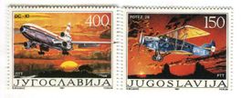 Briefmarken "Flugzeuge". Jugoslawien