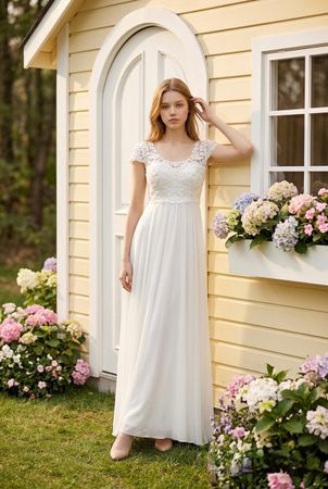 Umstands Brautkleid Spitze Gr. 36 neuwertig