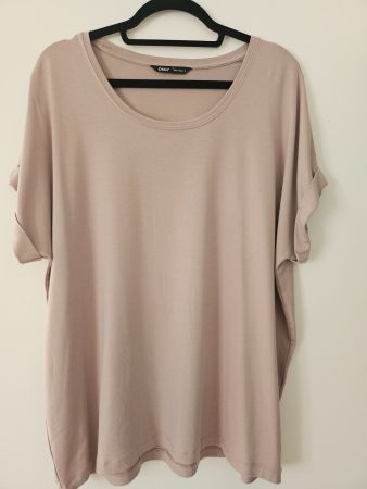 ONLY Damen Oversize-Top, Taupe, angenehmes Material