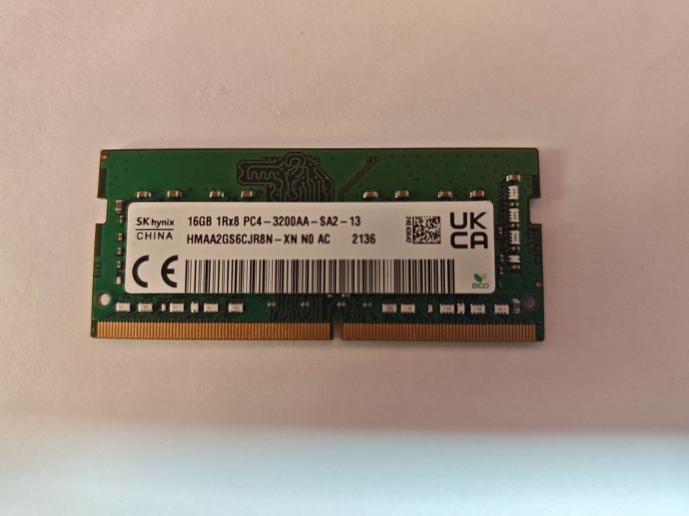 RAM HMAA2GU6CJR8N-XN Pour SK Hynix 16GB DDR4 3200MHz 1RX8 PC4-3200AA-UA3 Mémoire De Bureau Fonctionne Parfaitement Expédition Rapide De Haute Qualité - Foto 8