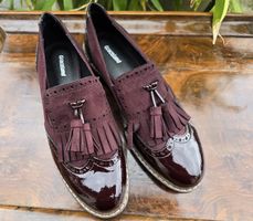 Graceland Schuhe, Grösse 38, Weinrot Lack - Herbst Sneaker!