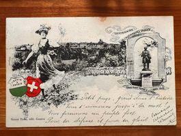 Postkarte Centenaire Vaudois 1903 Lausanne Litho (P478)