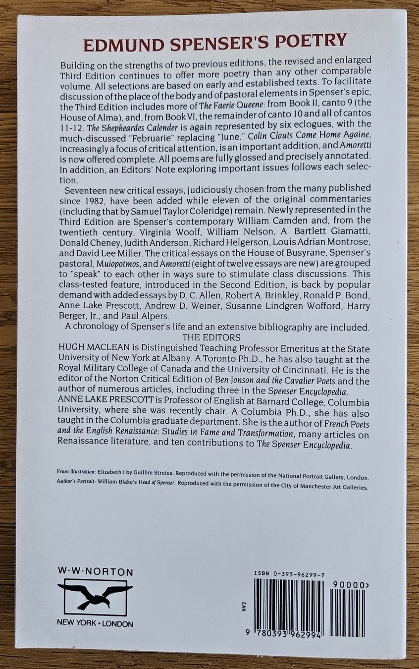 Bücher: Buch Edmund Spenser's Poetry – Gebraucht aus Schaffhausen von asyouwestley 3