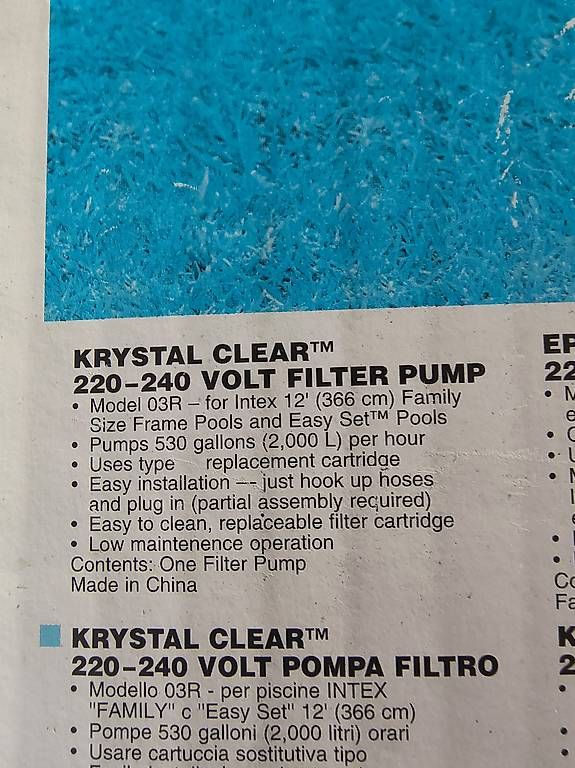 Intex Accessoires de piscine: Intex Pool Pumpe – D'occasion à Waedenswil par Jetztodernie 1