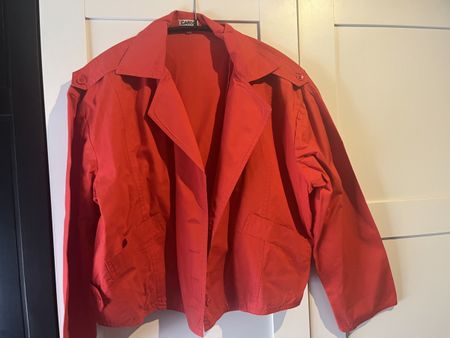 Veste courte Cargo rouge en coton taille XL état neuf