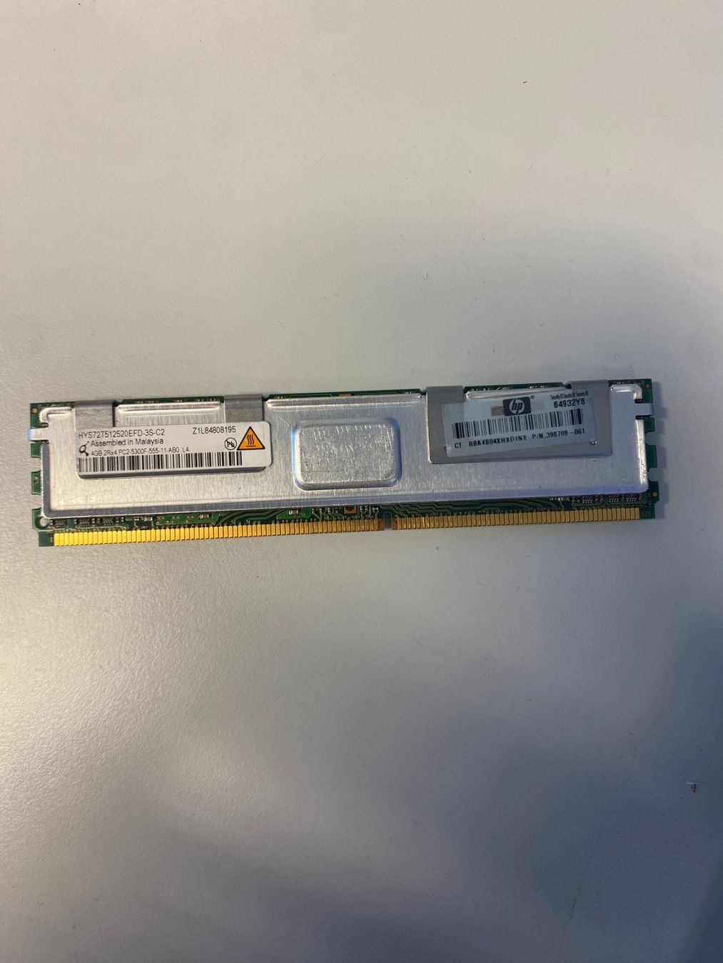 Memoria / RAM: HP 4GB DDR2 RAM – Usato da Zizers venduto da Digitag0