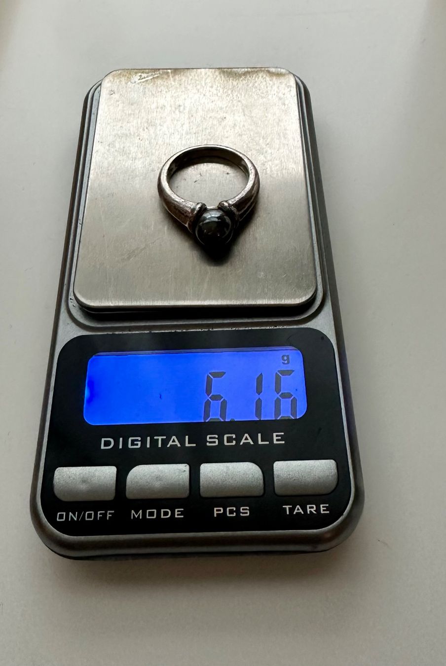 Ringe: Silberring mit schwarzer Perle – Gebraucht aus Luzern von Topseller1000 1