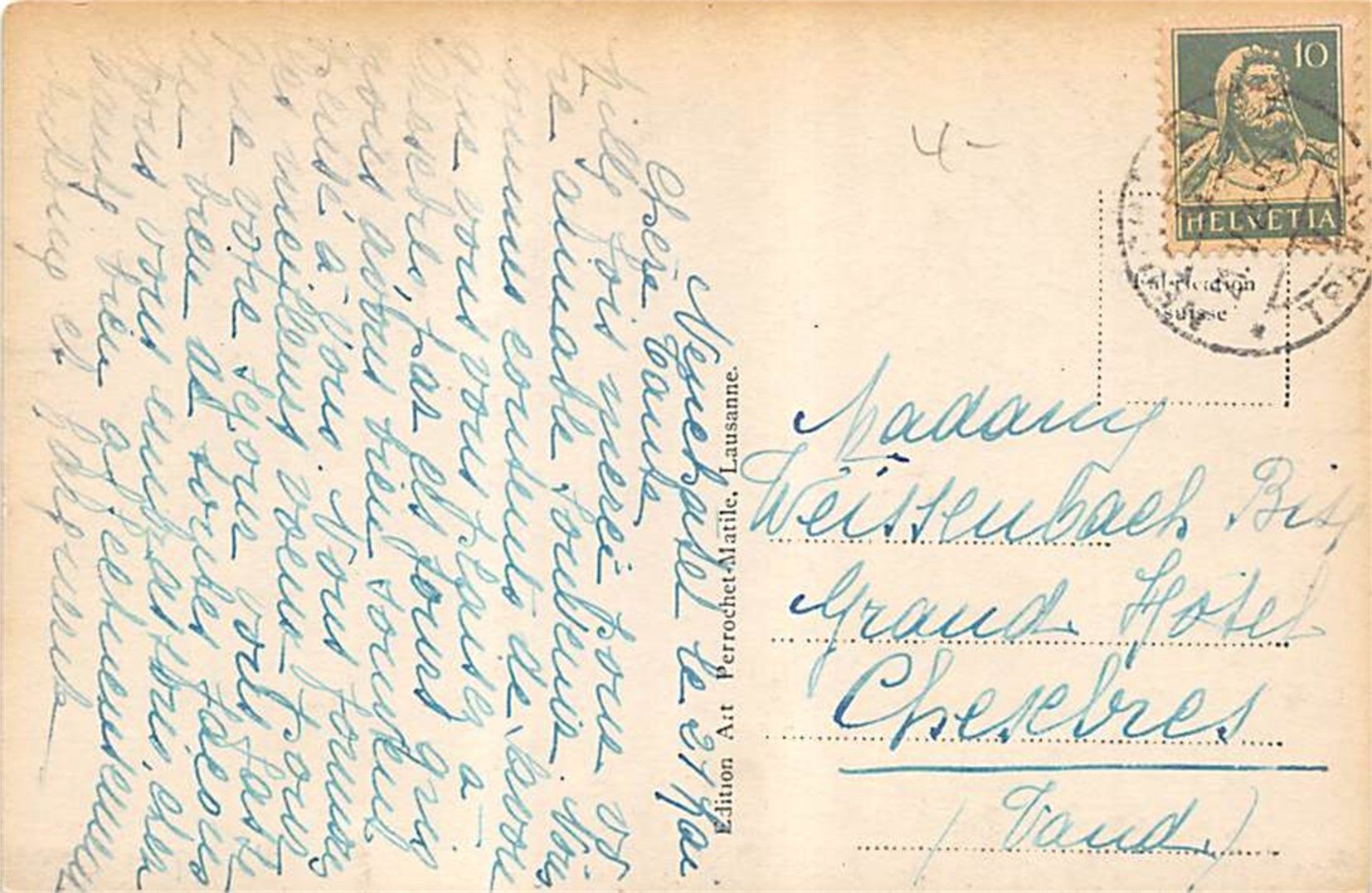 Ansichtskarten: Neuchâtel, Le Chateau – Gebraucht aus Ottikon b.Kemptth. von Neptun1974 1