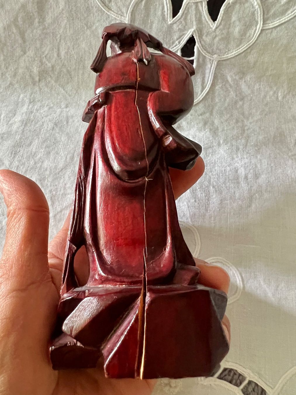 Statuette: Chinesische Figur Holz geschnitzt 17,5cm – Usato da Frenkendorf venduto da Only1 5