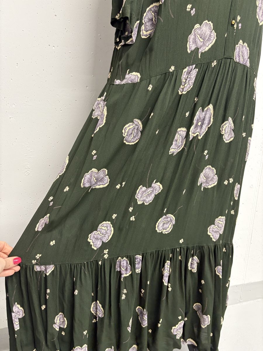 Kleider: Minimum Kleid grün gemustert Gr. 40 Viskose Maxikleid – Neu (gemäss Beschreibung) aus Regensdorf von secondchancefashion 2