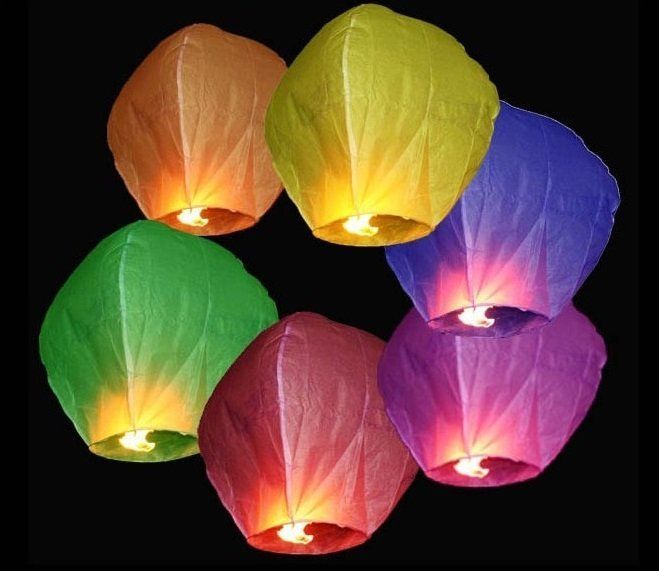 8 Stück Himmelslaterne Laterne Lampion | Kaufen Auf Ricardo