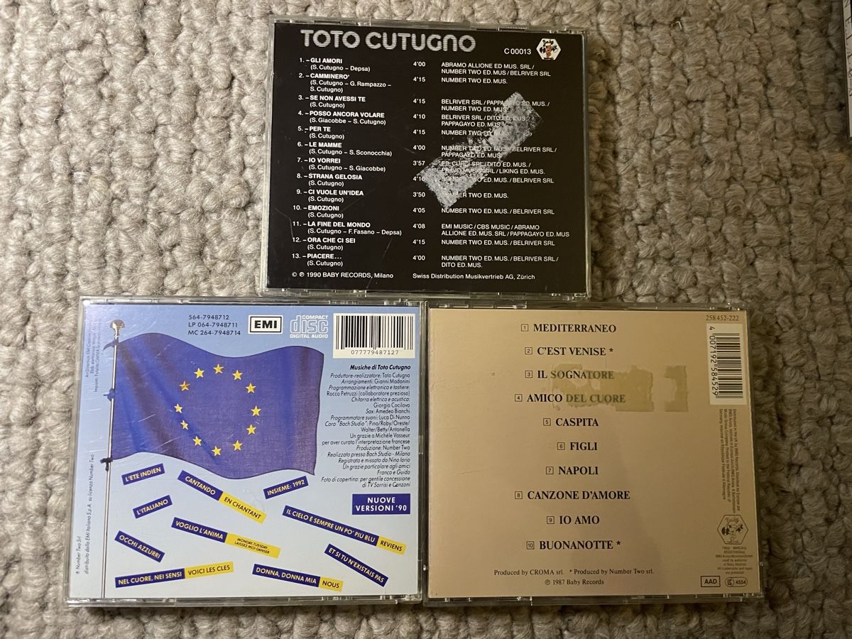 CD: 3x Toto Cutugno – Usato da Reinach AG venduto da trigger7811 1